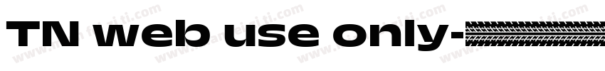TN web use only字体转换